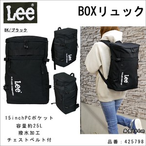 Lee バッグ BOX型リュック スクールリュック タブレット デイパック バックパック PCポケット ブランド