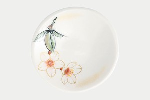 陶あん窯　四季の花（桜）　三寸皿　【日本製　京都・清水焼　小皿】