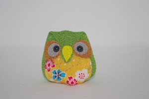 和柄のふくろうのお手玉 / Japanese pattern owl bean bag