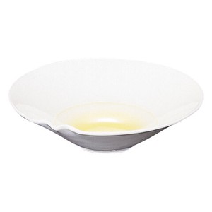 【日本製】黄磁片口4.8平鉢[刺身　向付　和食器　業務用食器　美濃焼 ]