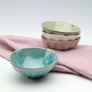 「毎日使う器」　手彫粉引　飯碗【白／紅／緑／青】美濃焼 日本製