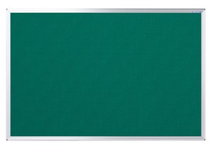 日本製 グリーン910x610mm ワンウェイ 掲示板 壁掛 アルミ枠 ピン専用 Notice Board「2024新作」