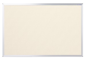 日本製 アイボリー910x610mm ワンウェイ 掲示板 壁掛 アルミ枠 ピン専用 Notice Board「2024新作」