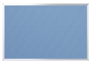 日本製 ブルー910x610mm ワンウェイ 掲示板 壁掛 アルミ枠 ピン専用 Notice Board「2024新作」