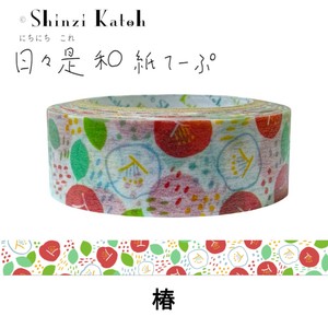 SEAL-DO Washi Tape Washi Tape Camellia M Japanese Pattern Made in Japan