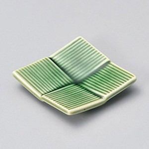 織部カーム珍味箸置 緑系 和食器 箸置 日本製 美濃焼