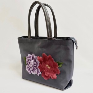 Tote Bag Tulle Nylon Lightweight Embroidered Made in Japan
