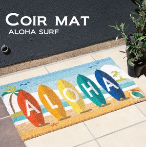【玄関マット】Coir mat コイヤーマット［ALOHA SURF］＜アメリカン雑貨＞