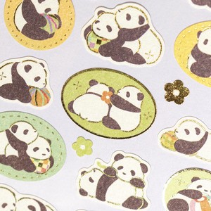 Decoration Japanese-style Sticker/Large Panda Made in Japan