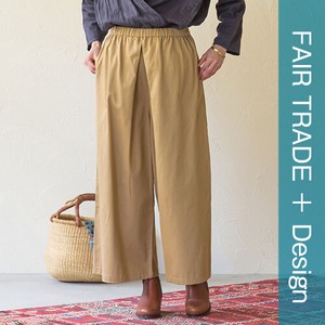 Denim Full-Length Pant Twill Organic Tuck Pants Cotton
