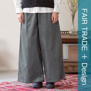 Denim Full-Length Pant Organic Cotton Wide Pants
