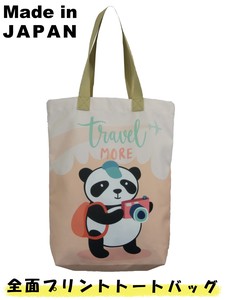 Tote Bag Pudding Animal M Panda Made in Japan