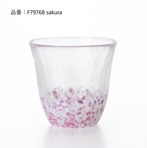 アデリア 津軽びいどろ フリーカップ さくらさくら 桜 さくら 日本製 化粧箱入