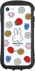ミッフィー Miffy Floral iPhone SE2/8/7/6s/6対応 ハイブリッドクリアケース Miffy Floral MF-277A