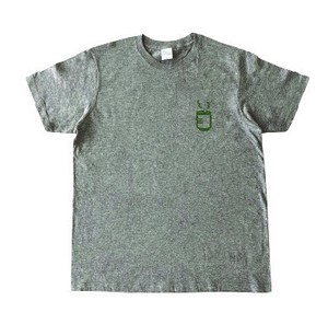 茶柱 グレー　半袖 Tシャツ メンズ レディース 綿Tシャツ お揃い コーデおもしろTシャツ