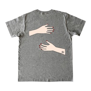 レディハグ　グレー　半袖 Tシャツ メンズ レディース キッズ 綿Tシャツ お揃い コーデおもしろTシャツ