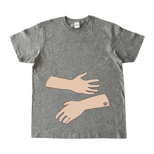 メンズハグ　グレー　半袖 Tシャツ メンズ レディース キッズ 綿Tシャツ お揃い コーデおもしろTシャツ