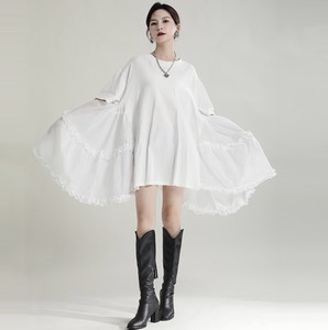 1050 .  夏の新モデルのモダンでシンプルな花びらの妖精のスカート       22#ZCHA634