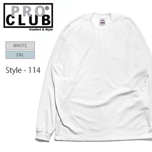 プロクラブ【PRO CLUB】114 Heavyweight Cotton Long Sleeve Crew Neck T-Shirt ロンT 2XL 大きいサイズ
