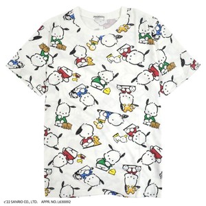 T-shirt Patterned All Over T-Shirt Sanrio Characters Pochacco L M Men's
