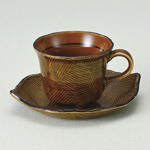 コーヒーカップ&ソーサー アメかわり十草木の葉 陶器 日本製 美濃焼