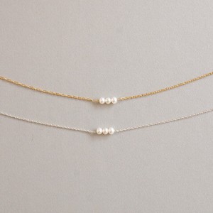 3つ子パールネックレス (pearl necklace)