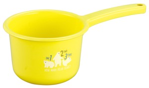 Bath Stool/Wash Bowl Yellow M Made in Japan