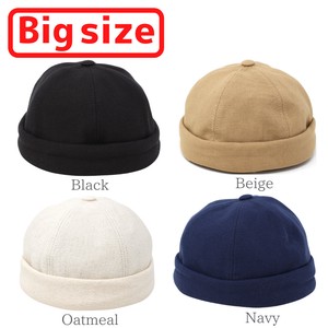 【通年　大きいサイズ　帽子】ナチュラルフィッシャーマンキャップ　ロールキャップ　ビッグサイズ XL