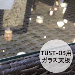 【直送可】強化ガラス 天板 アウトドア家具 ガーデン家具 TUST-03用