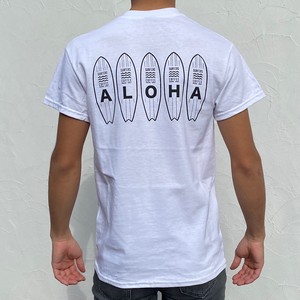 Sale!! Tシャツ　SURFERS COFFEE  ALOHA BOARD　T　ホワイト