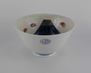 Rice Bowl Arita ware M Mt.Fuji Made in Japan