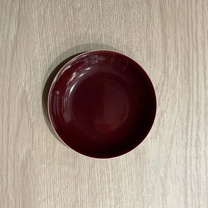 三花オリジナル　京焼　小皿　紅釉