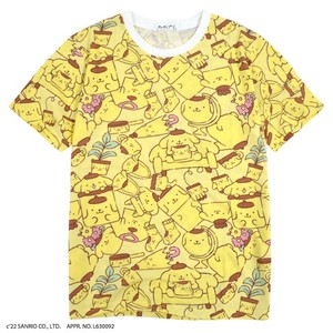 T-shirt Patterned All Over T-Shirt Sanrio Characters L M Pomupomupurin