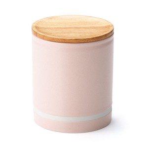 Mino ware Storage Jar/Bag Pink M 410ml Made in Japan