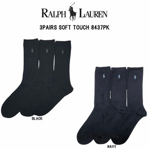 POLO RALPH LAUREN(ポロ ラルフローレン)メンズ ビジネス ソックス 3足セット 男性用靴下 8437PK