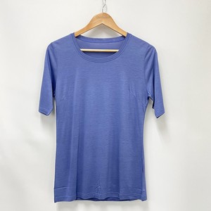 T-shirt T-Shirt Spring/Summer Ladies' Simple Made in Japan
