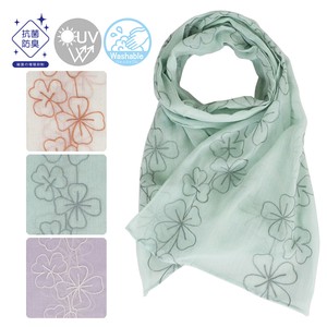 Stole Antibacterial Finishing Clover Spring/Summer Embroidered Narrow Stole