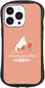 ムーミンMoominmamma's Rose iPhone 13 Pro 対応ハイブリッドガラスケース ムーミンママB MMN-99B