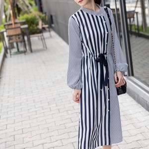 Casual Dress Design Stripe One-piece Dress