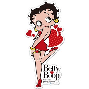 【Betty Boop】ラージ サイズ ダイカット ステッカー 24.0cm BB-ST-001A