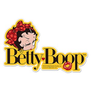 【Betty Boop】ラージ サイズ ダイカット ステッカー 22.5cm BB-ST-002B
