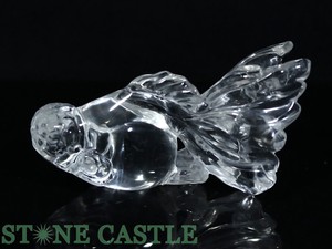 ☆一点物☆【天然石 彫刻置物】金魚 水晶 (5A) No.16 【天然石 パワーストーン】
