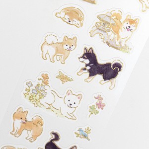 Decoration Japanese-style Sticker Shiba Dog Made in Japan