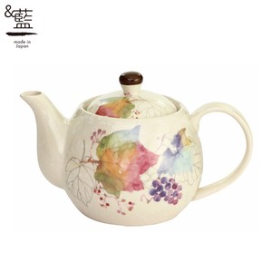 Mino ware Teapot single item Grapes Pottery Indigo