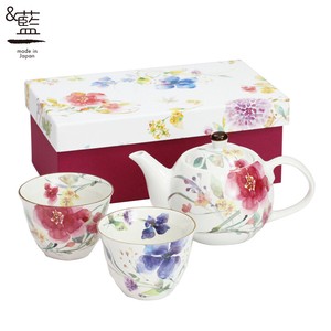 Mino ware Teapot Gift Set Pottery Indigo