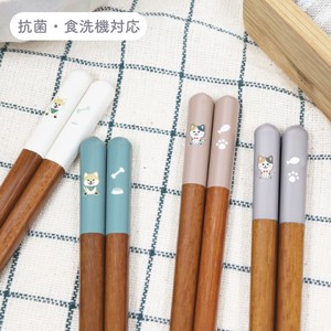 Chopsticks Animals Cat Antibacterial Dishwasher Safe M Dog Made in Japan