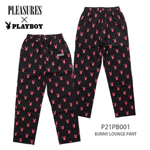 プレジャーズ【PLEASURES】BUNNY LOUNGE PANT P21PB001 プレイボーイ パンツ ウエストゴム ボトムス