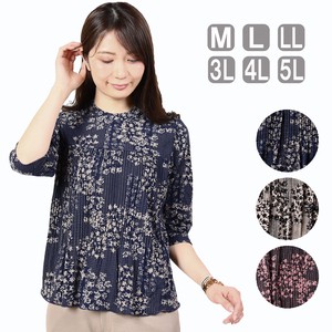 T-shirt Pullover Floral Pattern Stretch Tops Summer Spring Ladies' Cut-and-sew