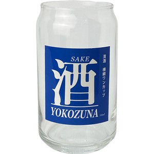 缶型グラス コップ 横綱ワンカップ  SAN3882-5 日本製 made in Japan