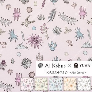 有輪商店 河野愛×YUWA シャーティング "Nature" [ A. Light pink ] / 生地 / KA824710